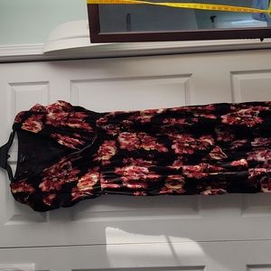 HP🎉City Chic Monet Rose Floral Faux Wrap Dress - EUC